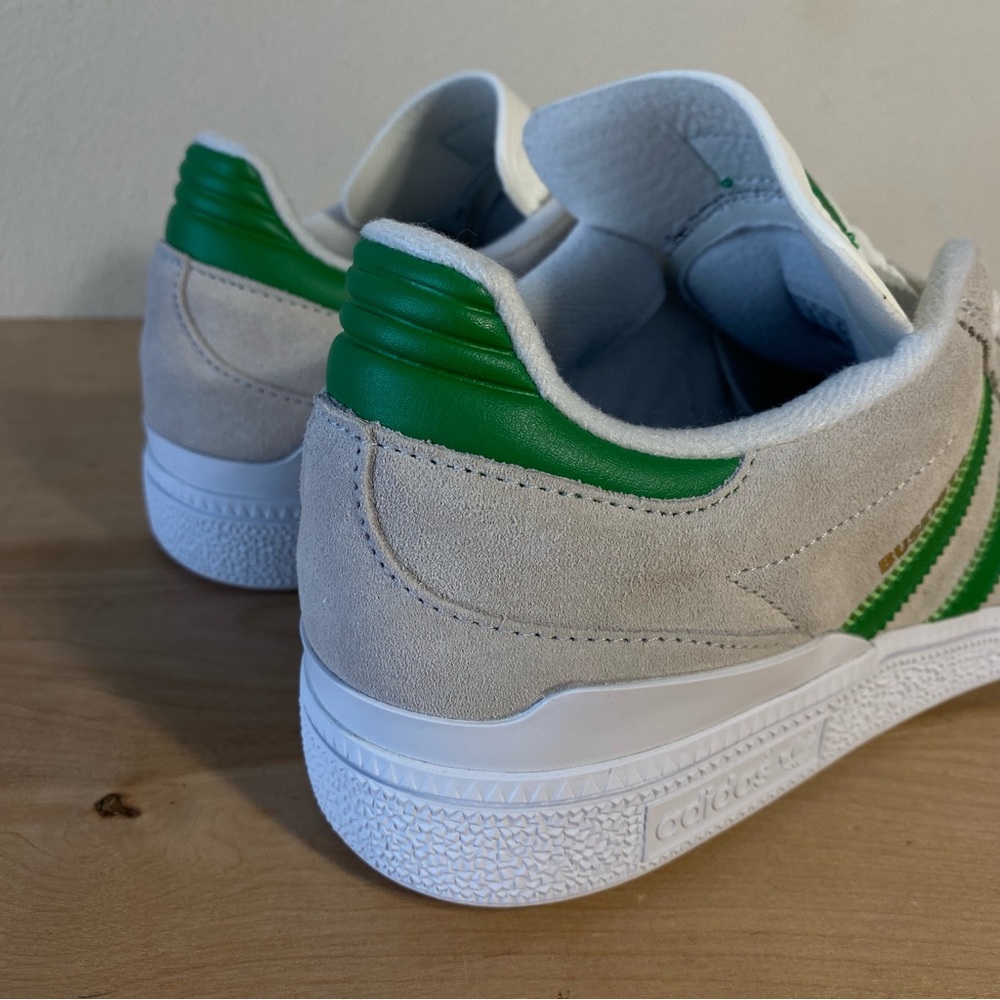 Adidas Busenitz Grey Suede Green Skateboarding Shoe - Size 9 - Picture 7 of 12